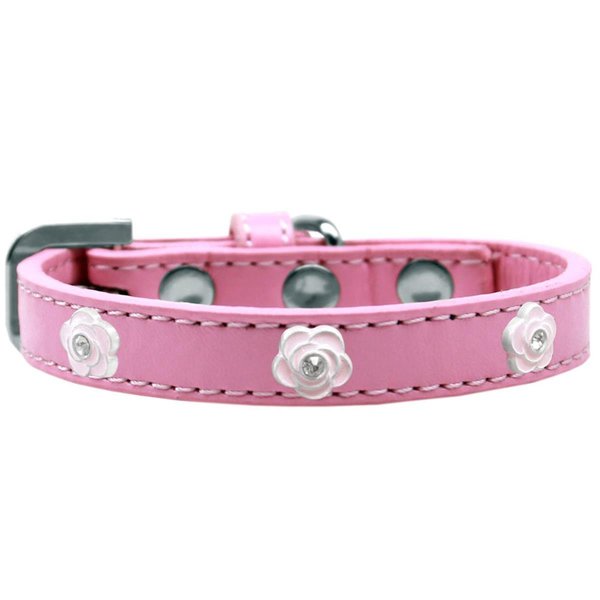 Mirage Pet Products Rose Widget Dog CollarLight Pink Size 16 631-20 LPK16